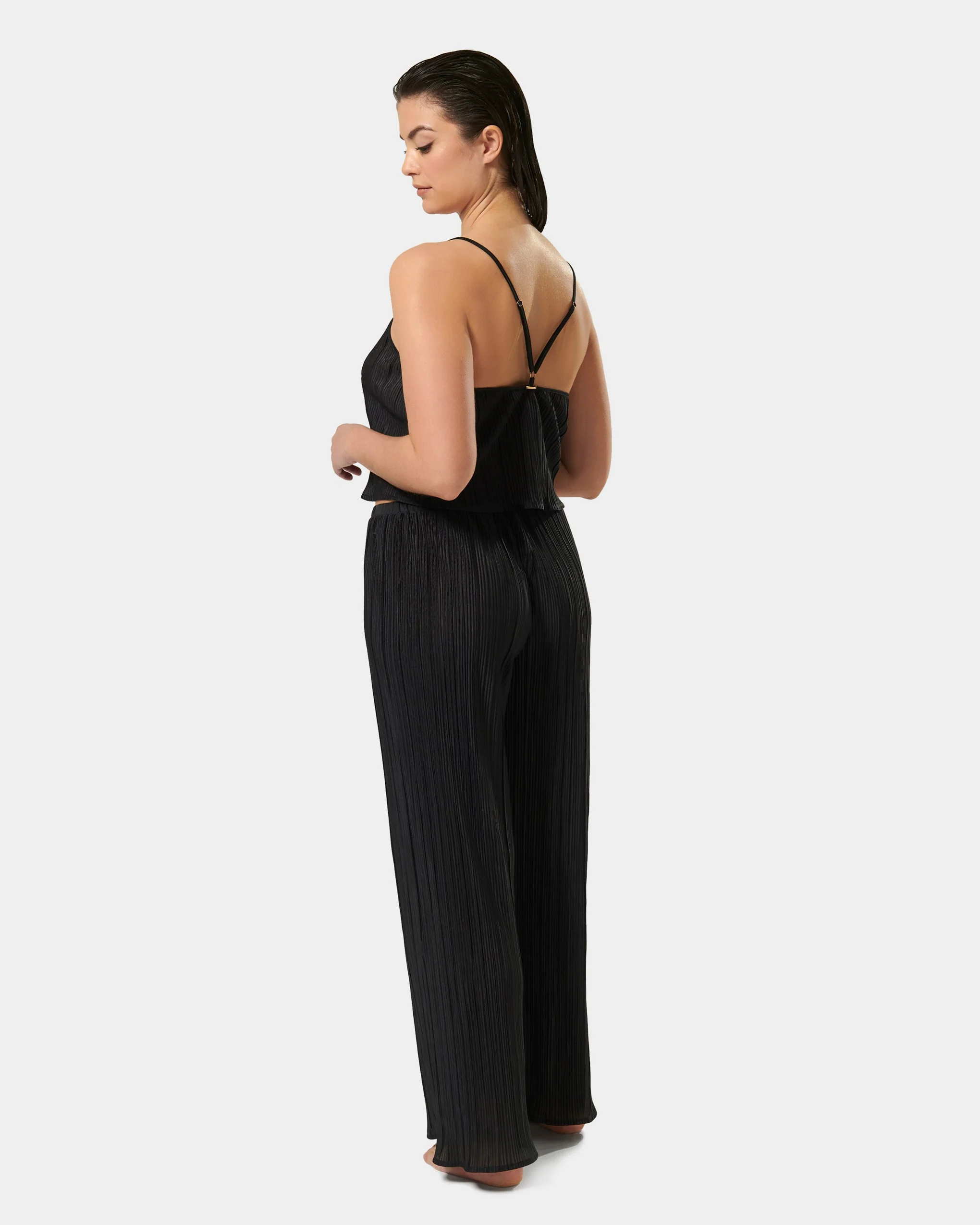 Neeson Cami and Trouser Set Black - Image 3
