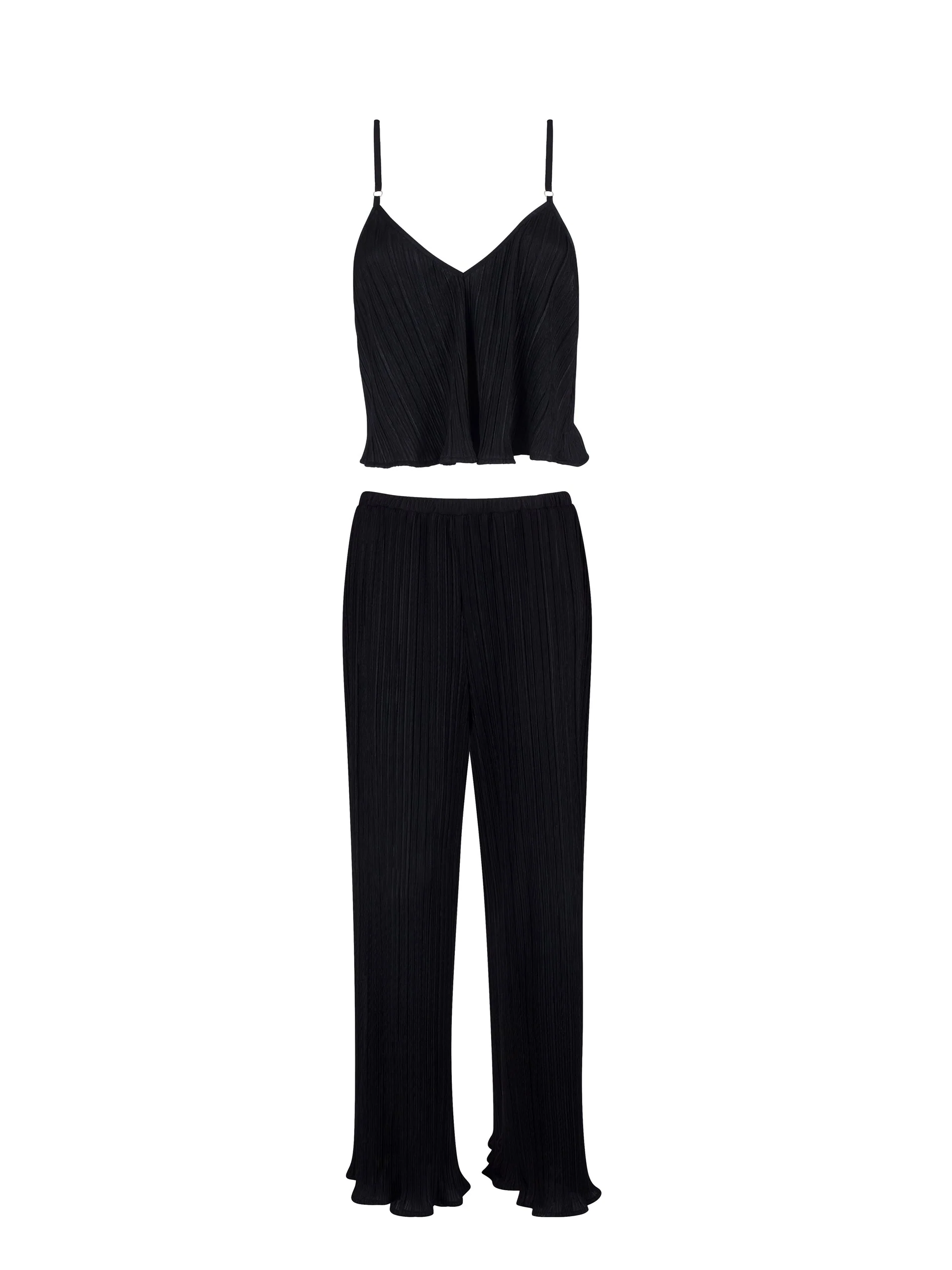Neeson Cami and Trouser Set Black - Image 5