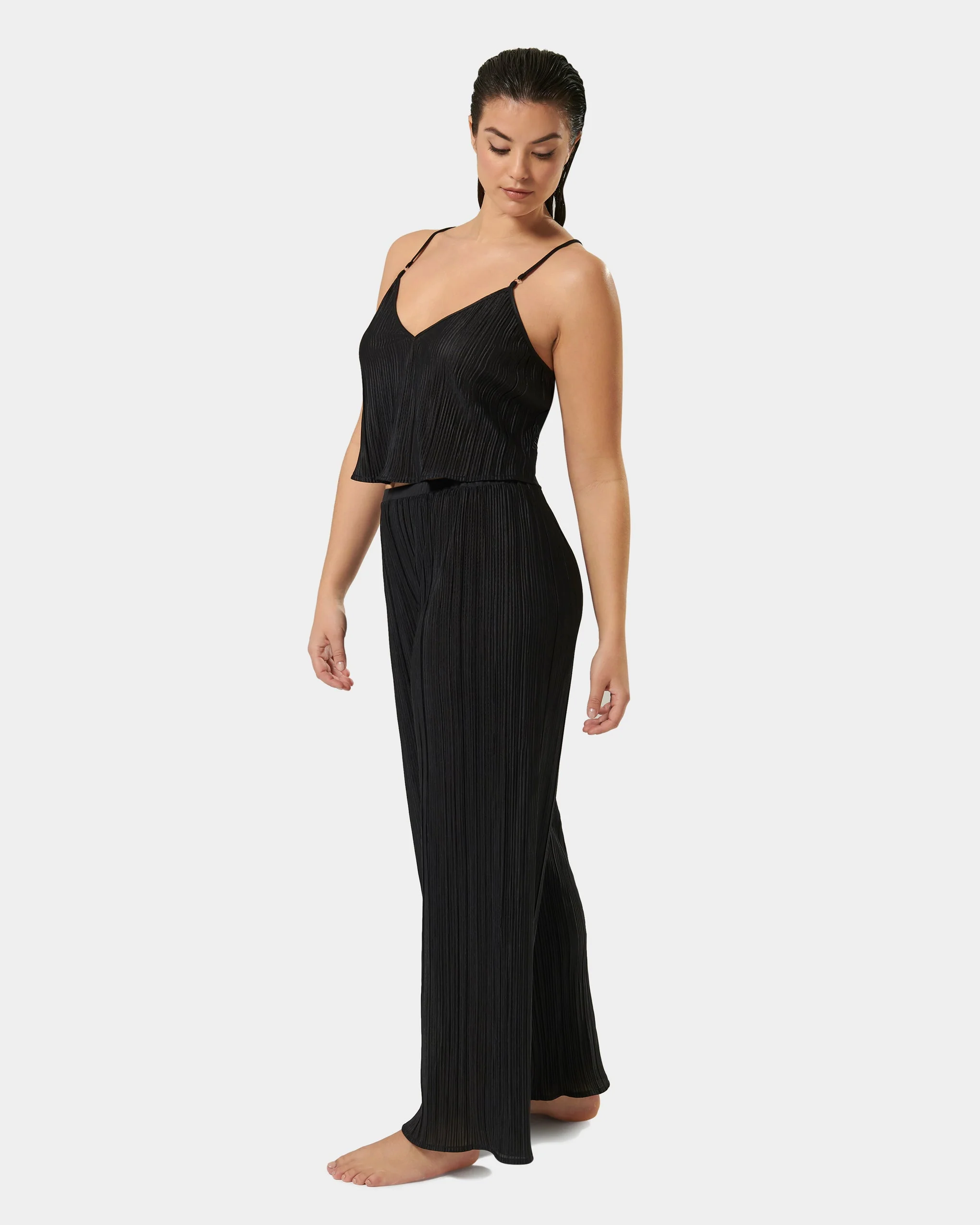 Neeson Cami and Trouser Set Black - Image 7