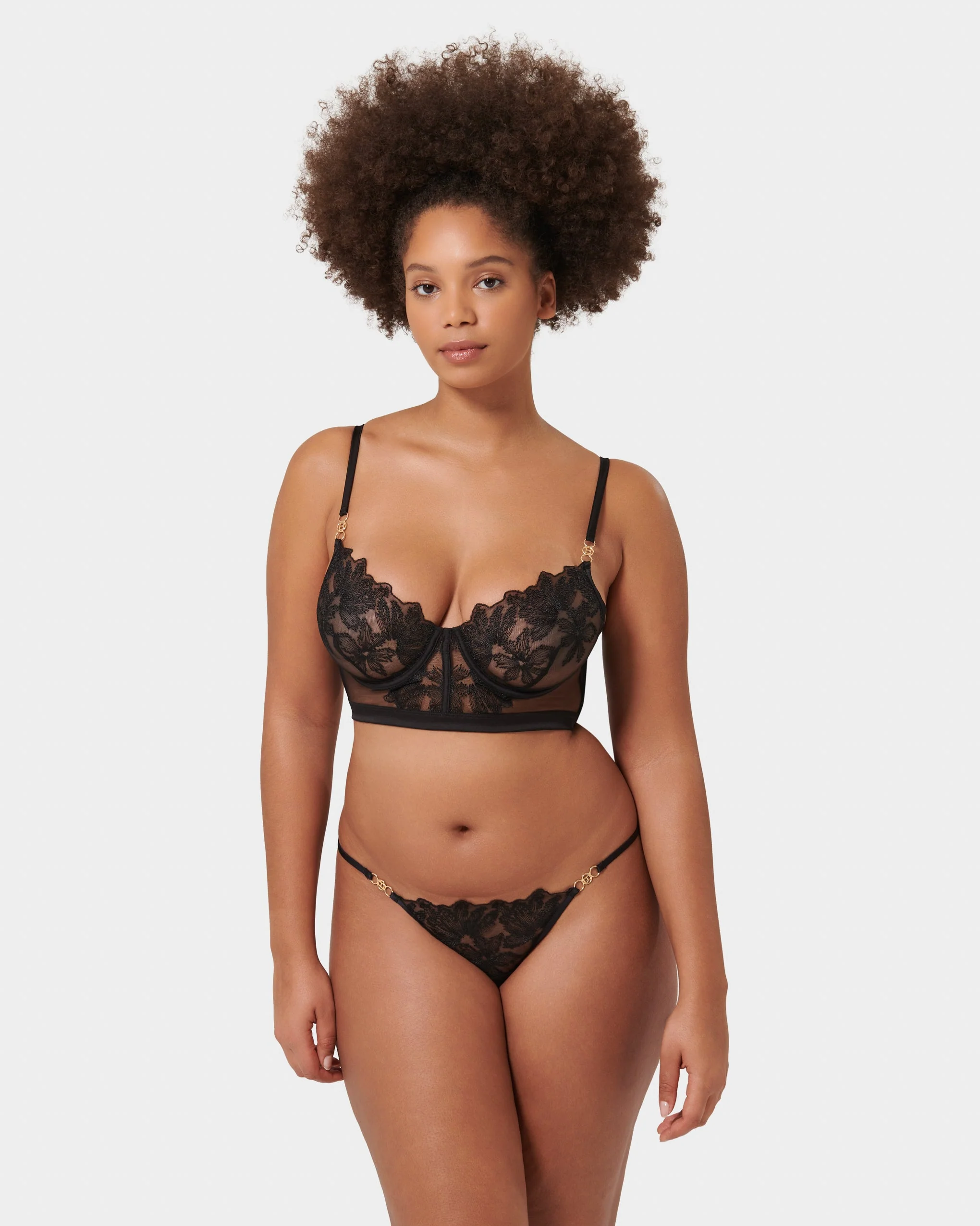 Olympia Wired Bustier Black - Image 11