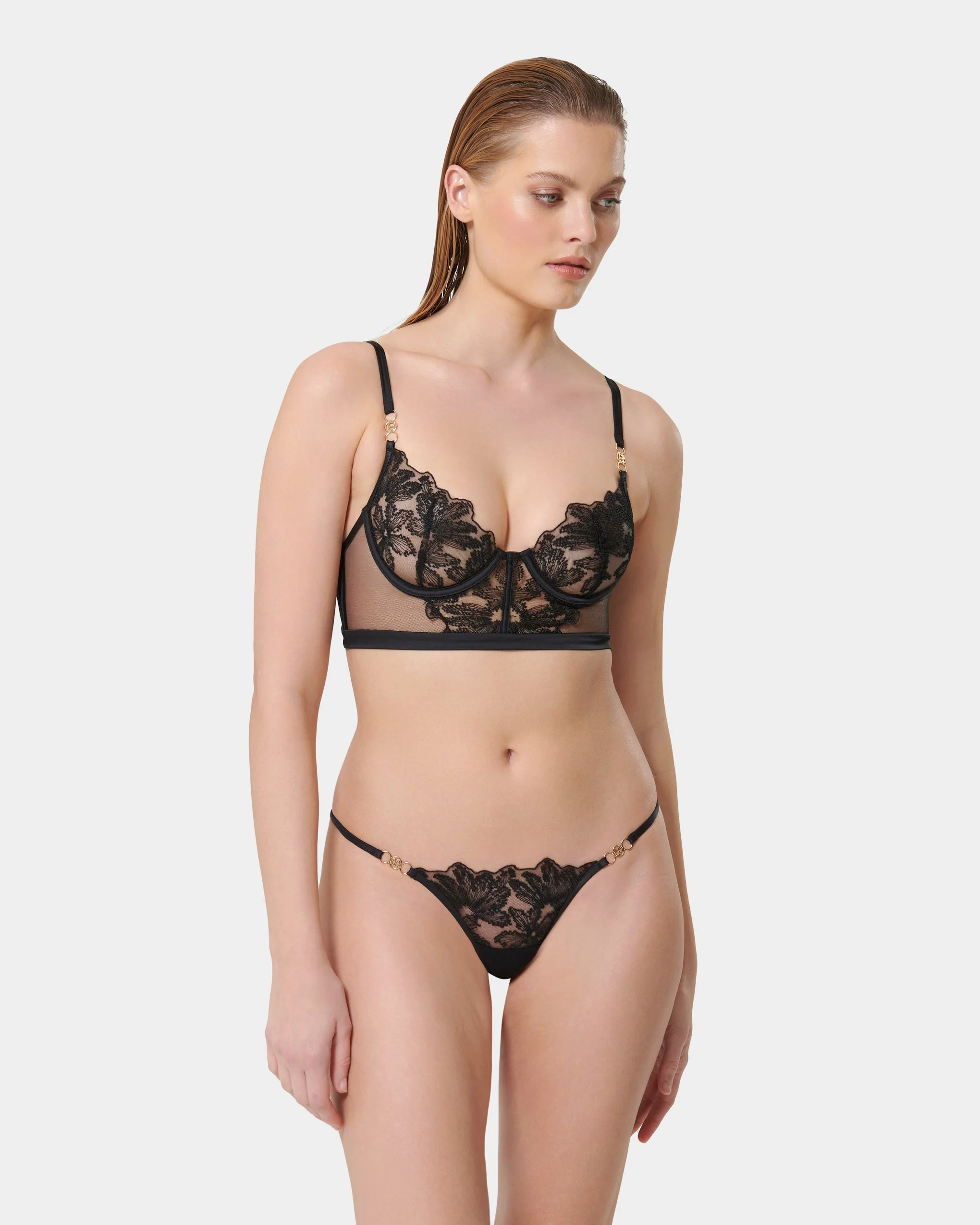 Olympia Wired Bustier Black - Image 2