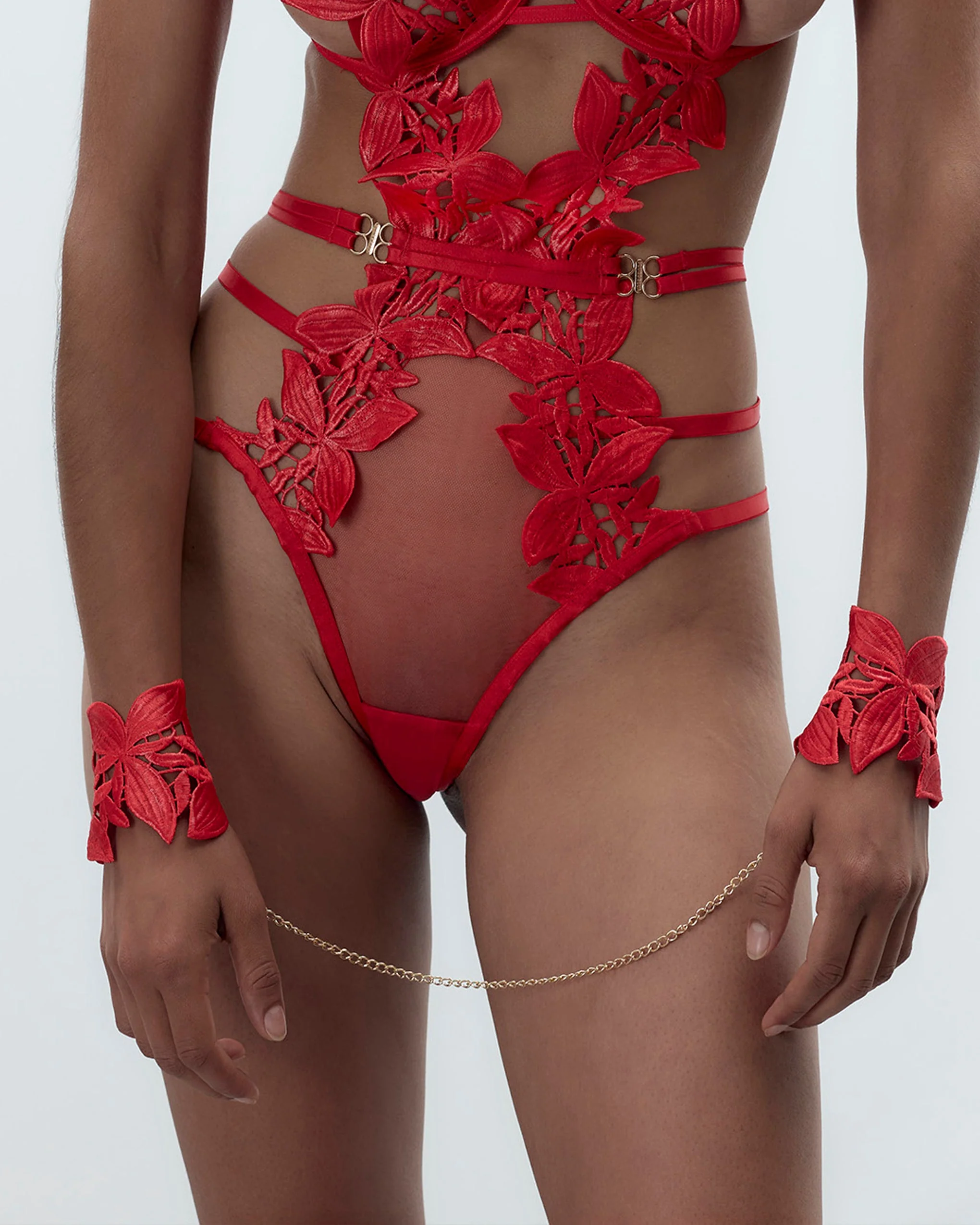 Ophelia Cuffs Red - Image 3