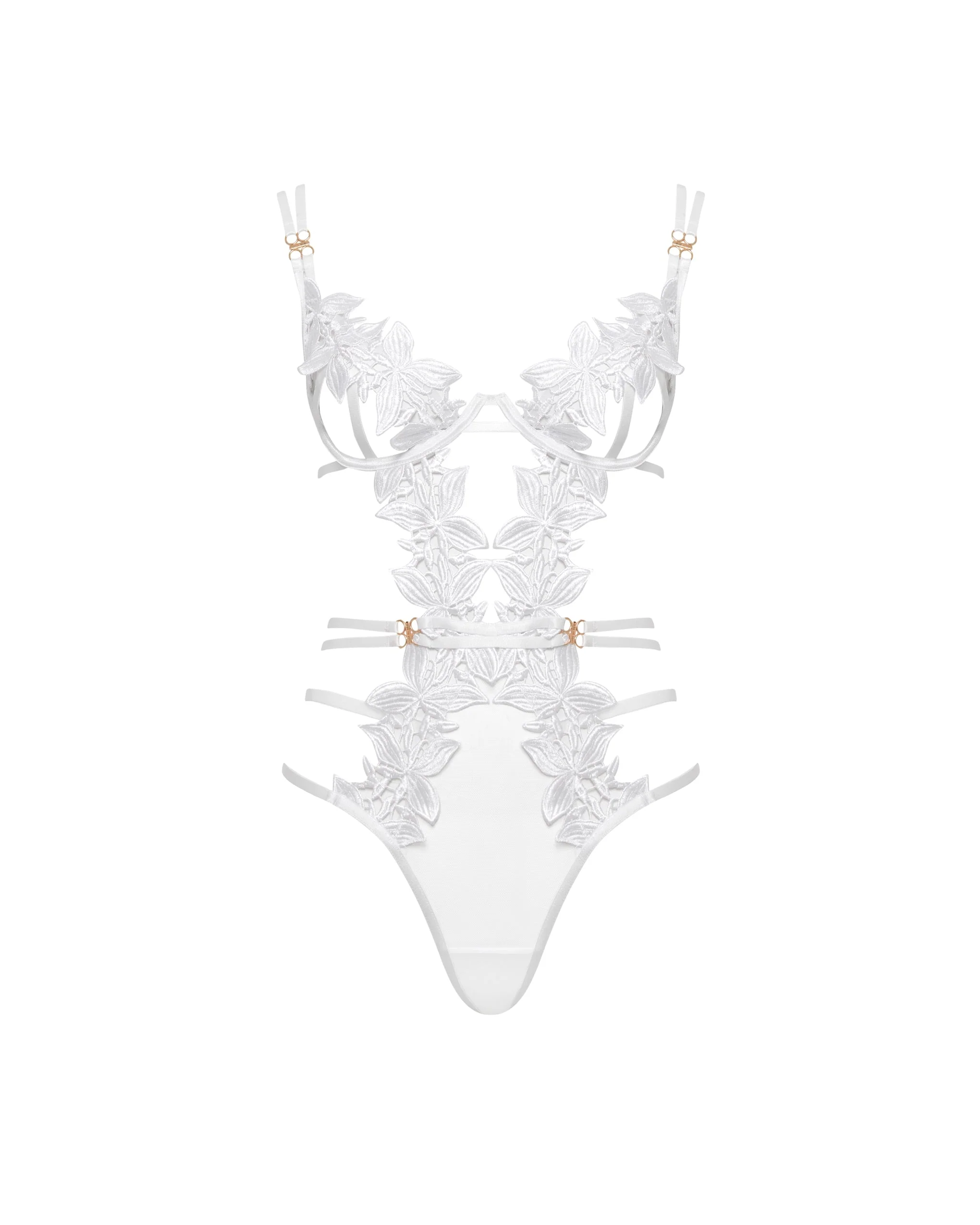 Ophelia Open Bodysuit White - Image 5