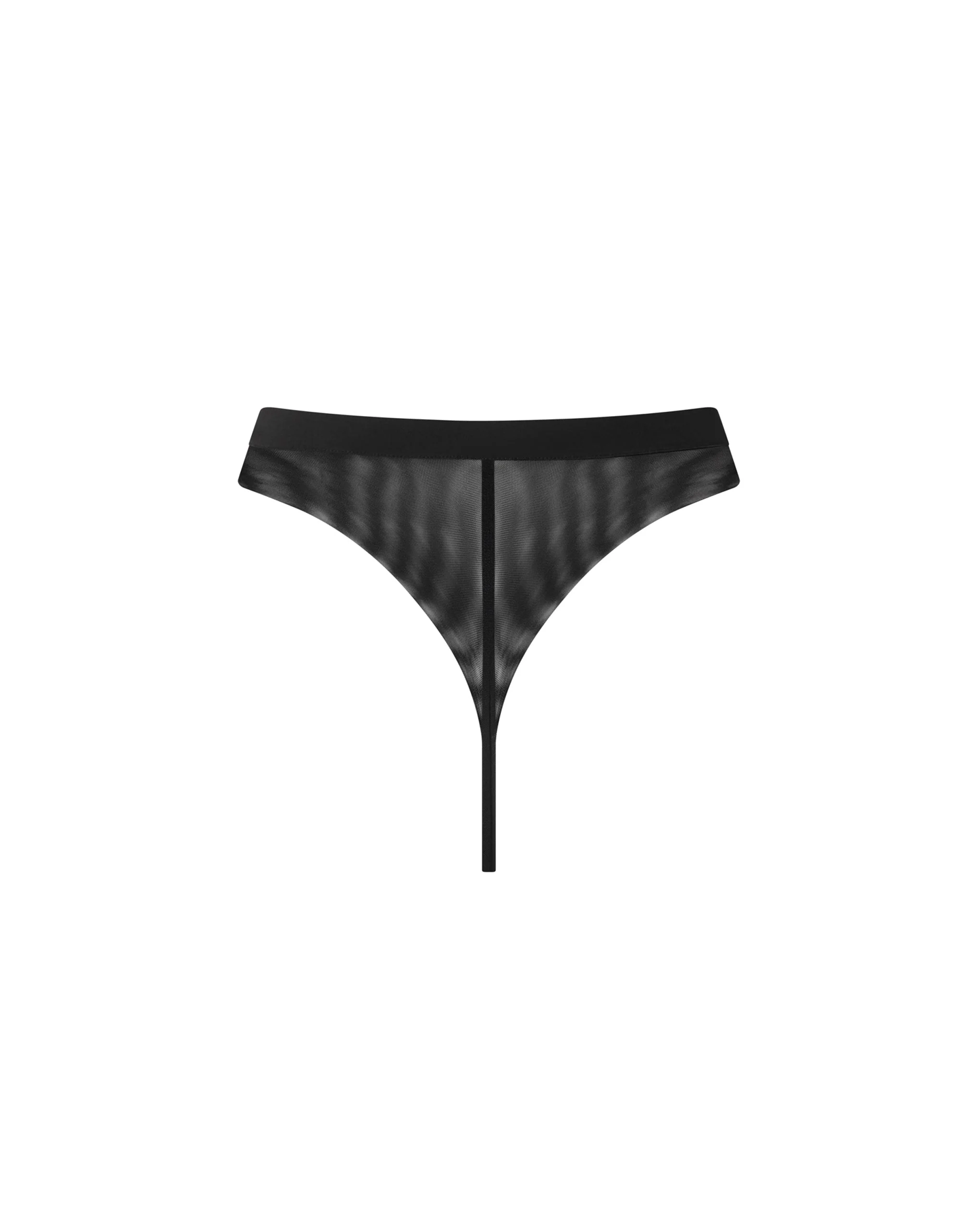 Orla High Waisted Mesh Thong Black - Image 6