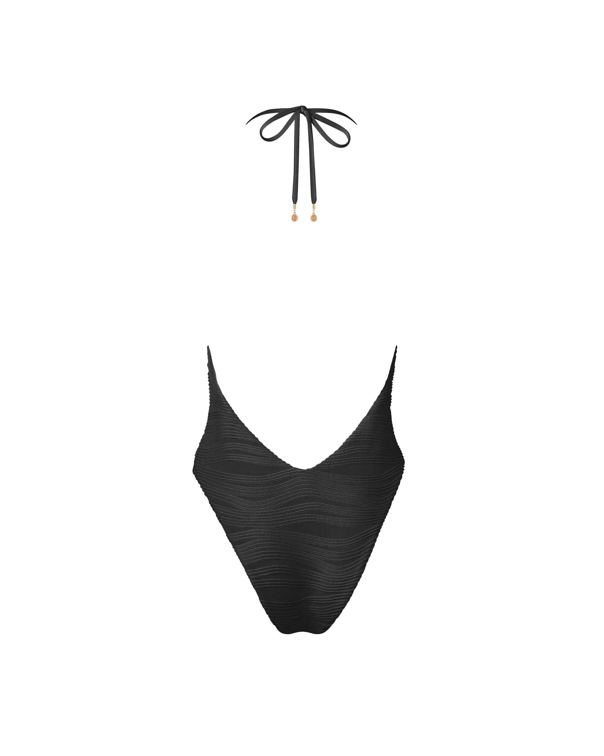 Orta Plunge Swimsuit Black - Image 6