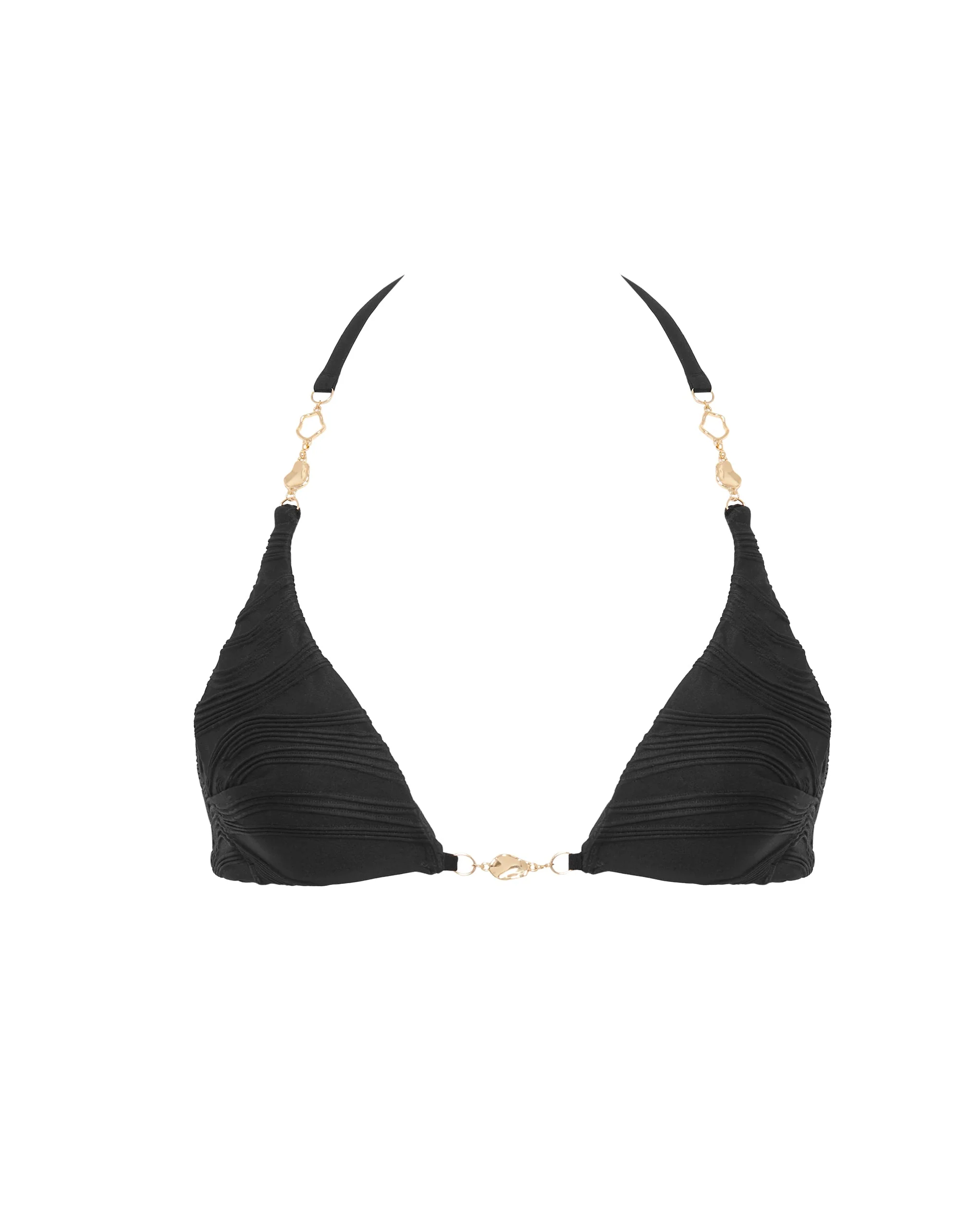 Orta Triangle Bikini Top Black - Image 5
