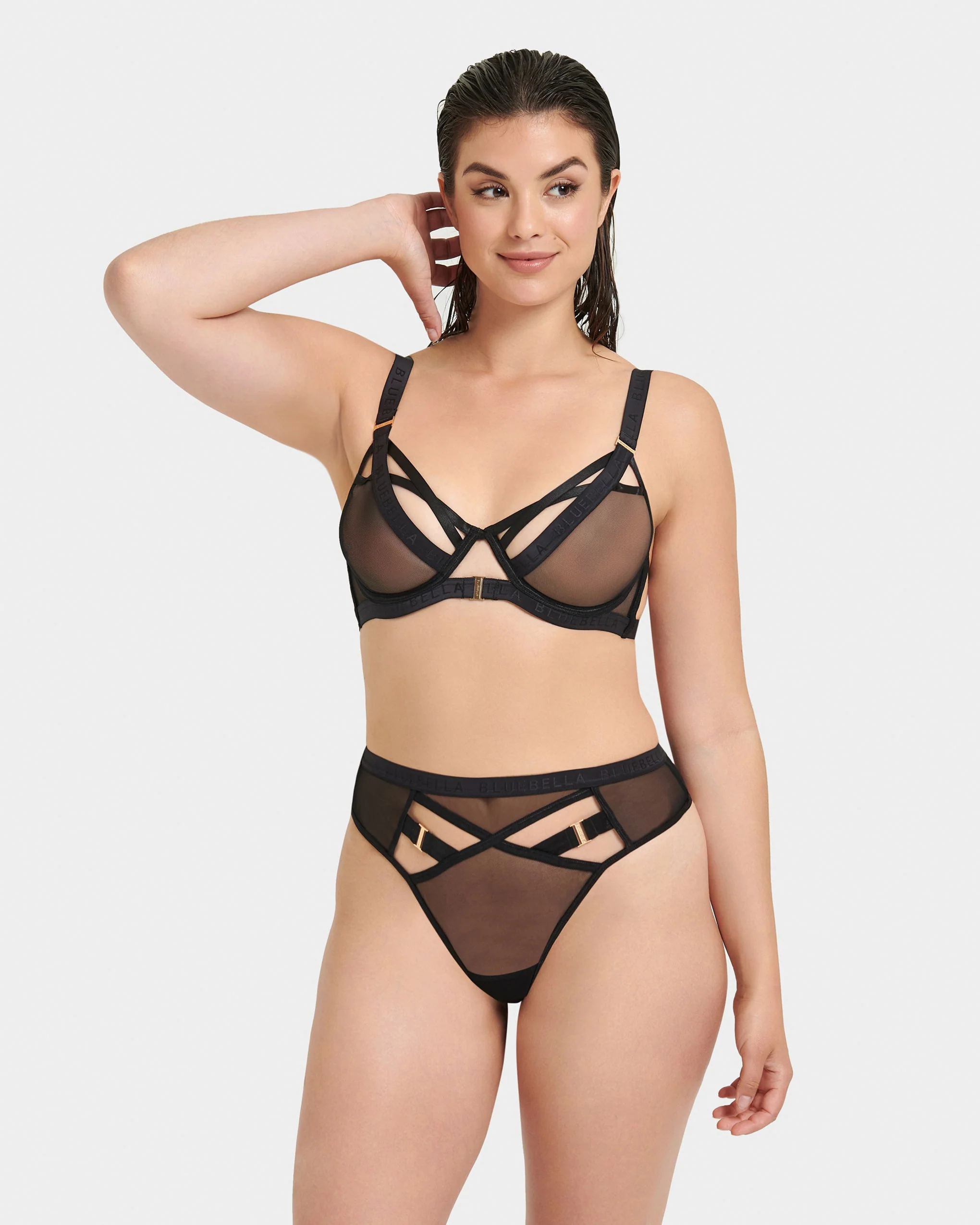 Oslo High-Waist Thong Black - Image 9