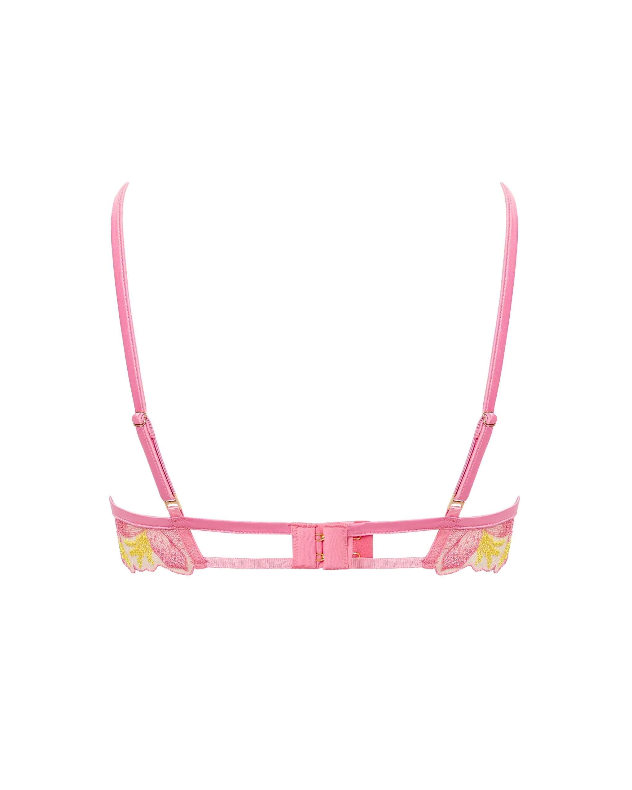 Patrice Sheer Bra Pink/Yellow - Image 6