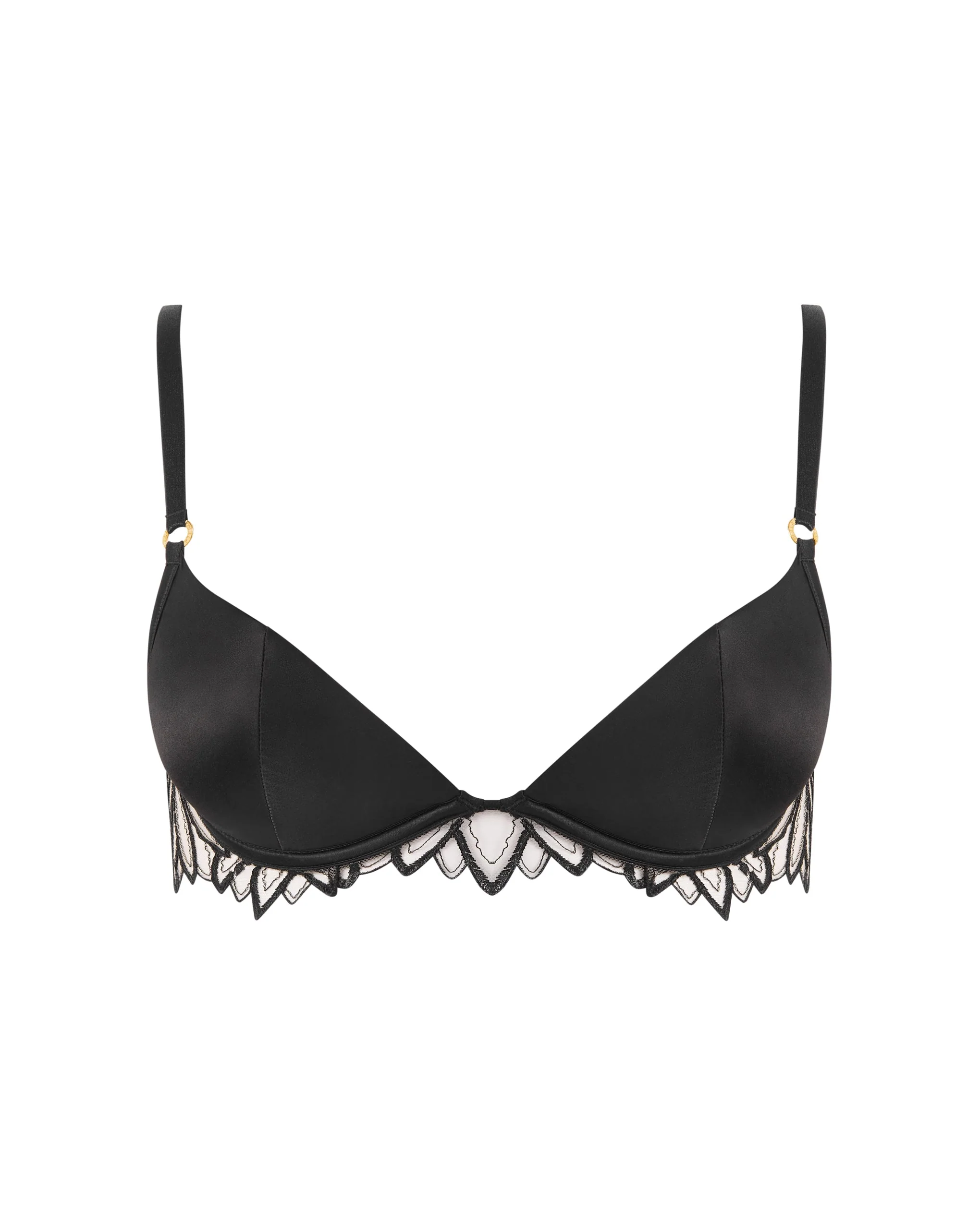 Pavlina Moulded Push Up Bra Black - Image 5