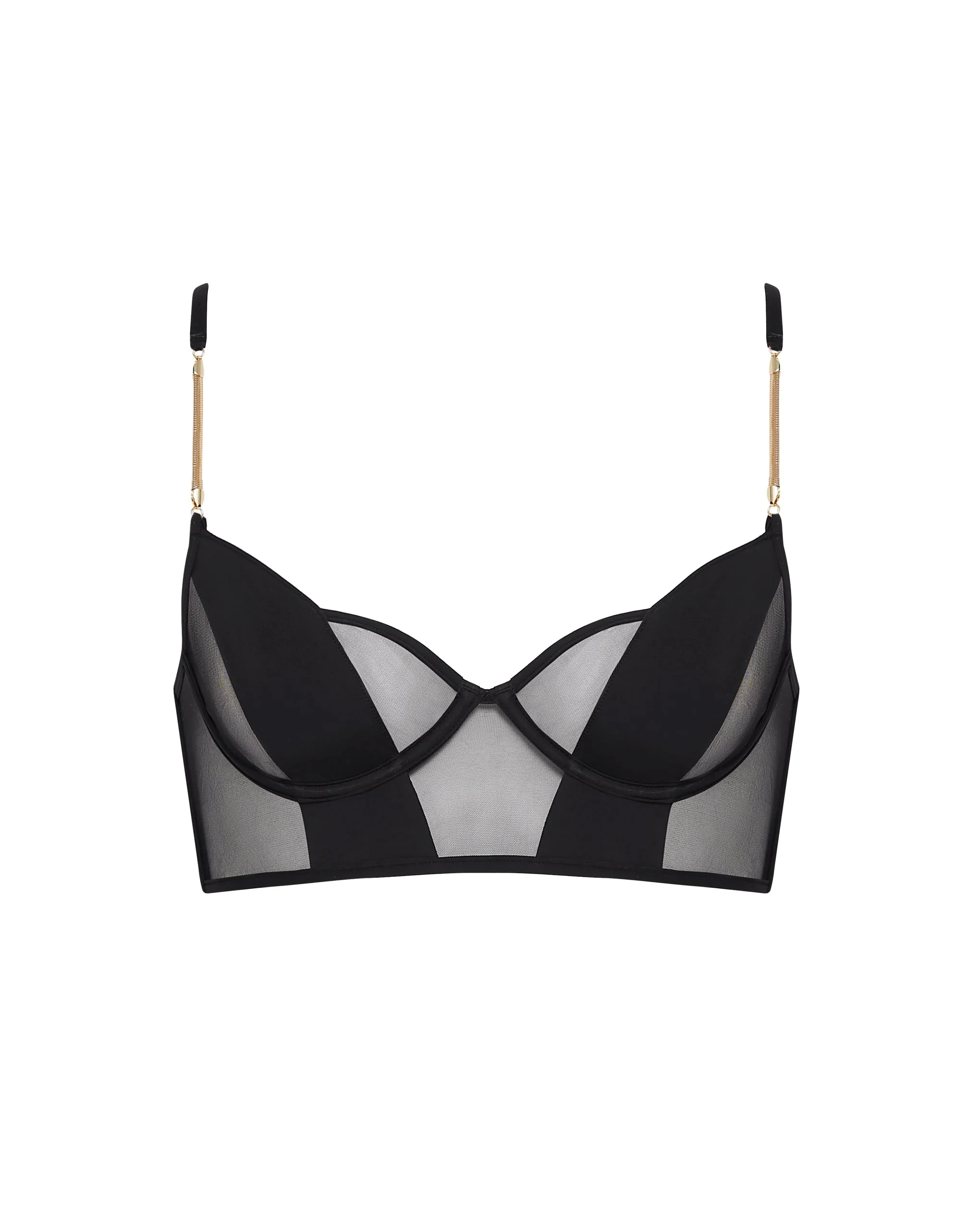 Raine Wired Longline Bra Black  - Image 5