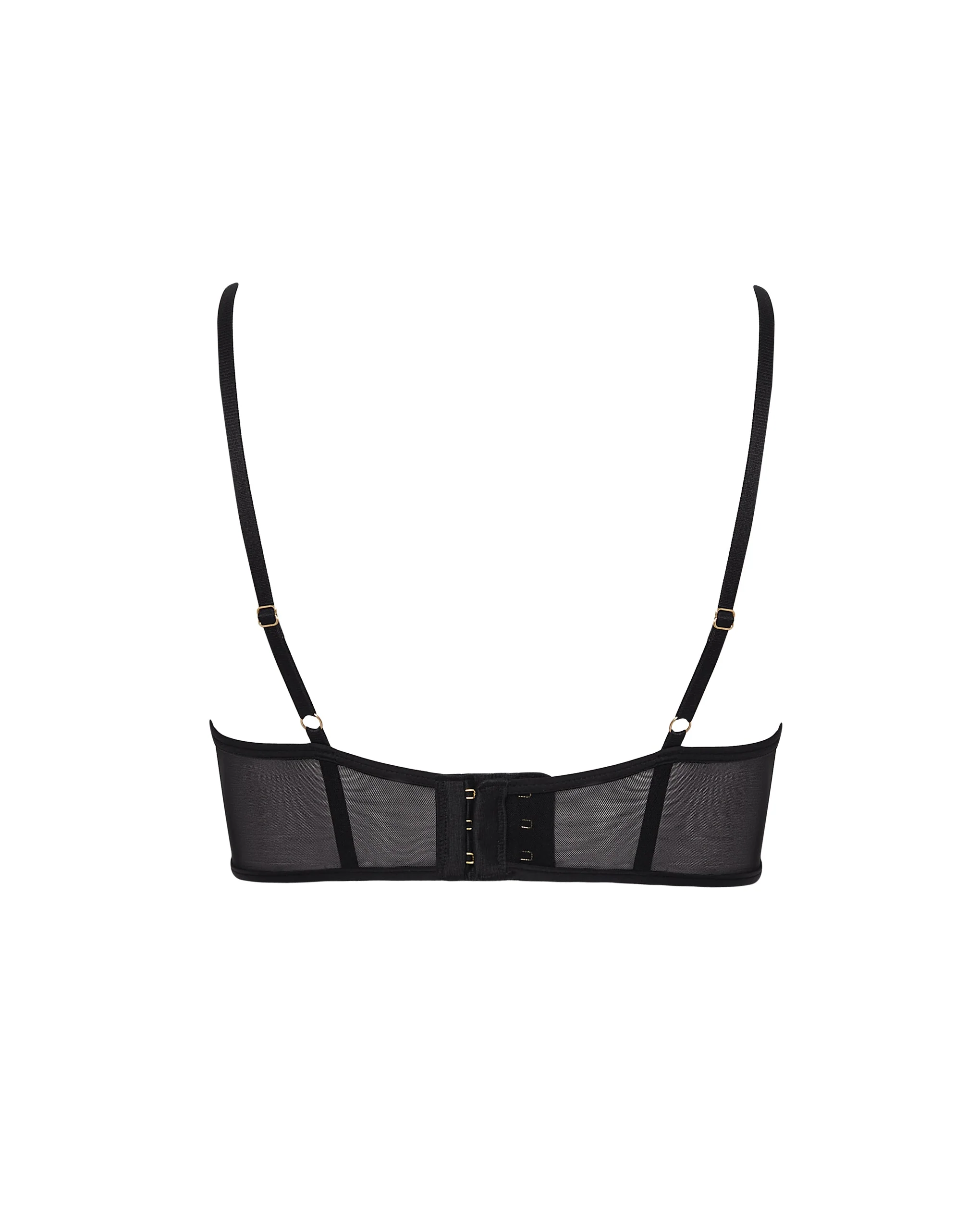 Raine Wired Longline Bra Black  - Image 6