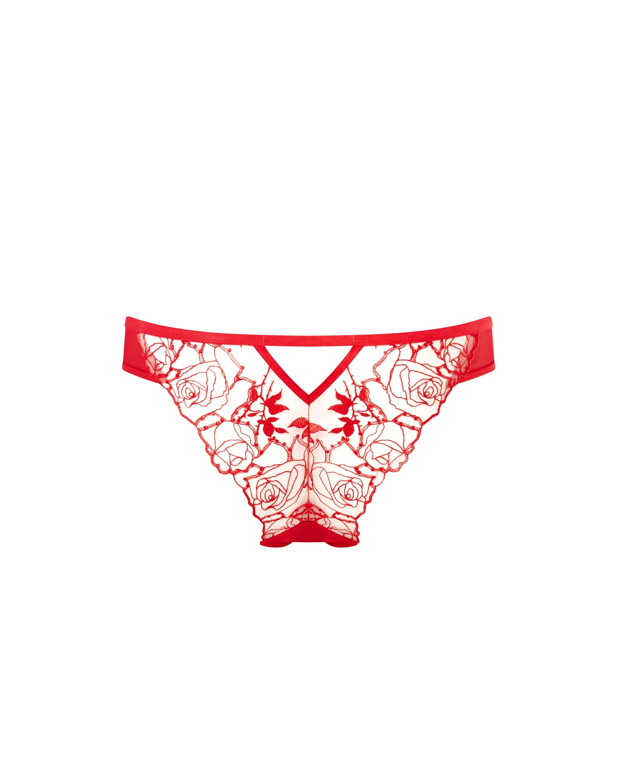 Rosalie Sheer Brief Red - Image 6