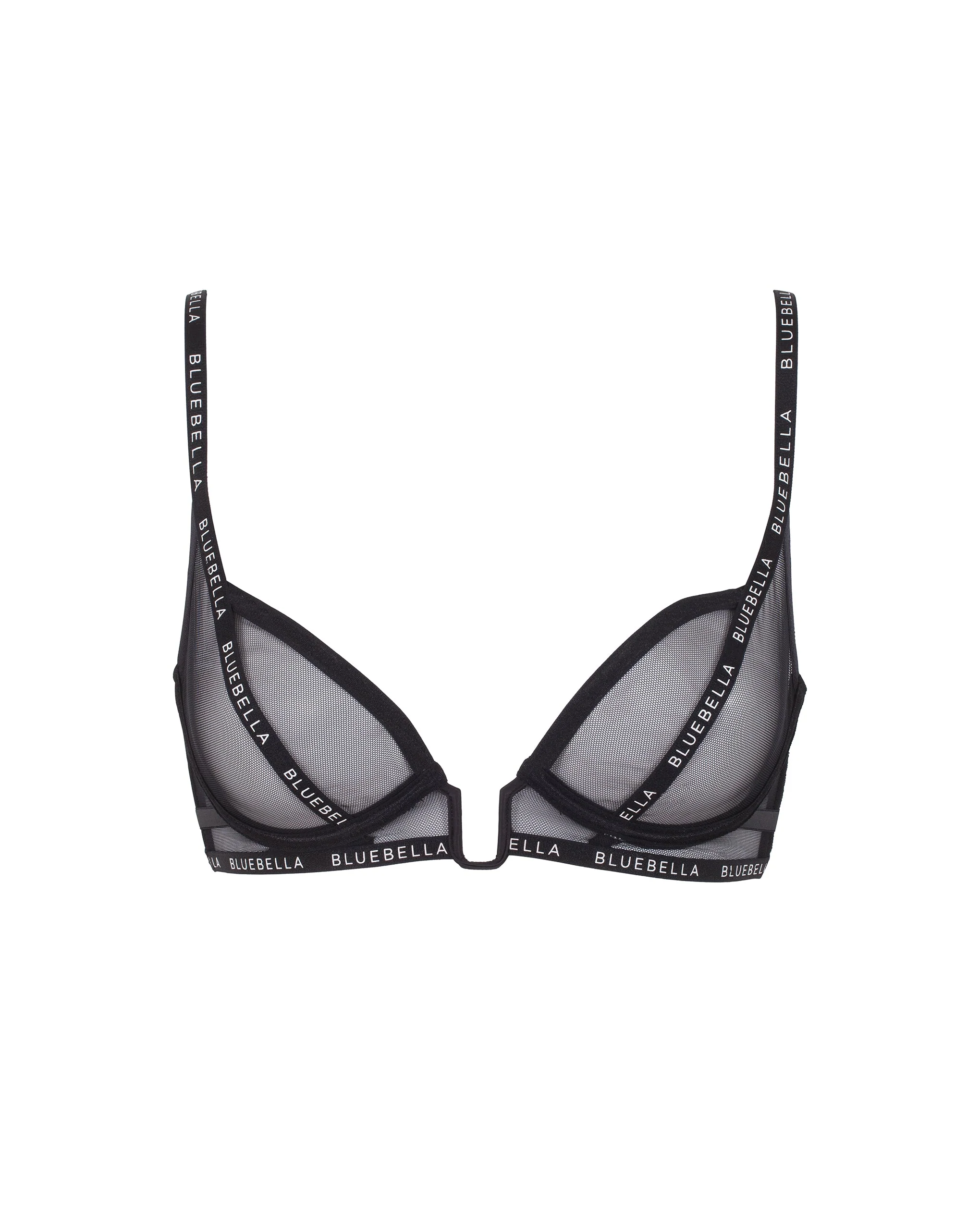 Sadie Sheer Mesh Bra Black - Image 5