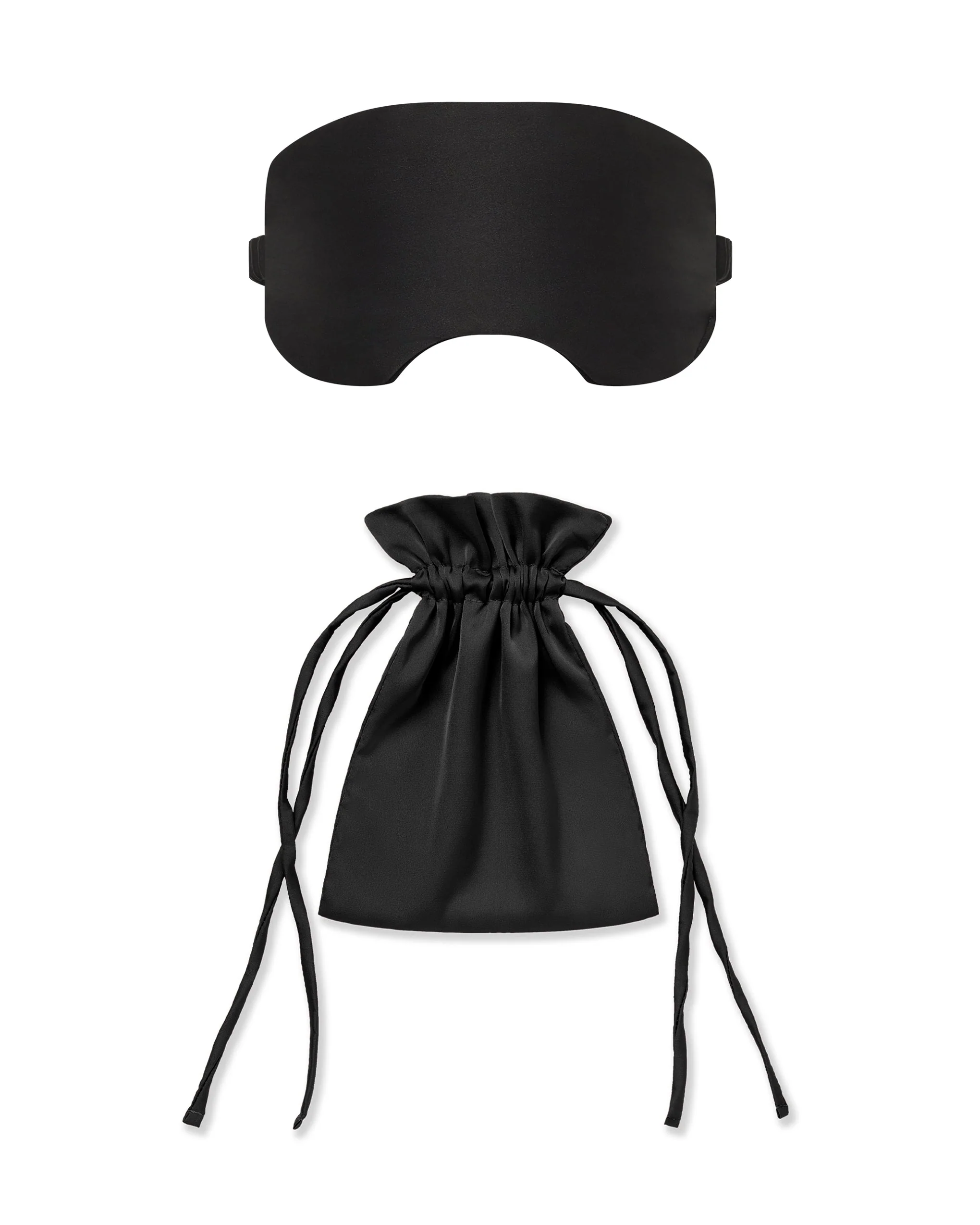 Saskia Luxury Satin Eye Mask Black - Image 4