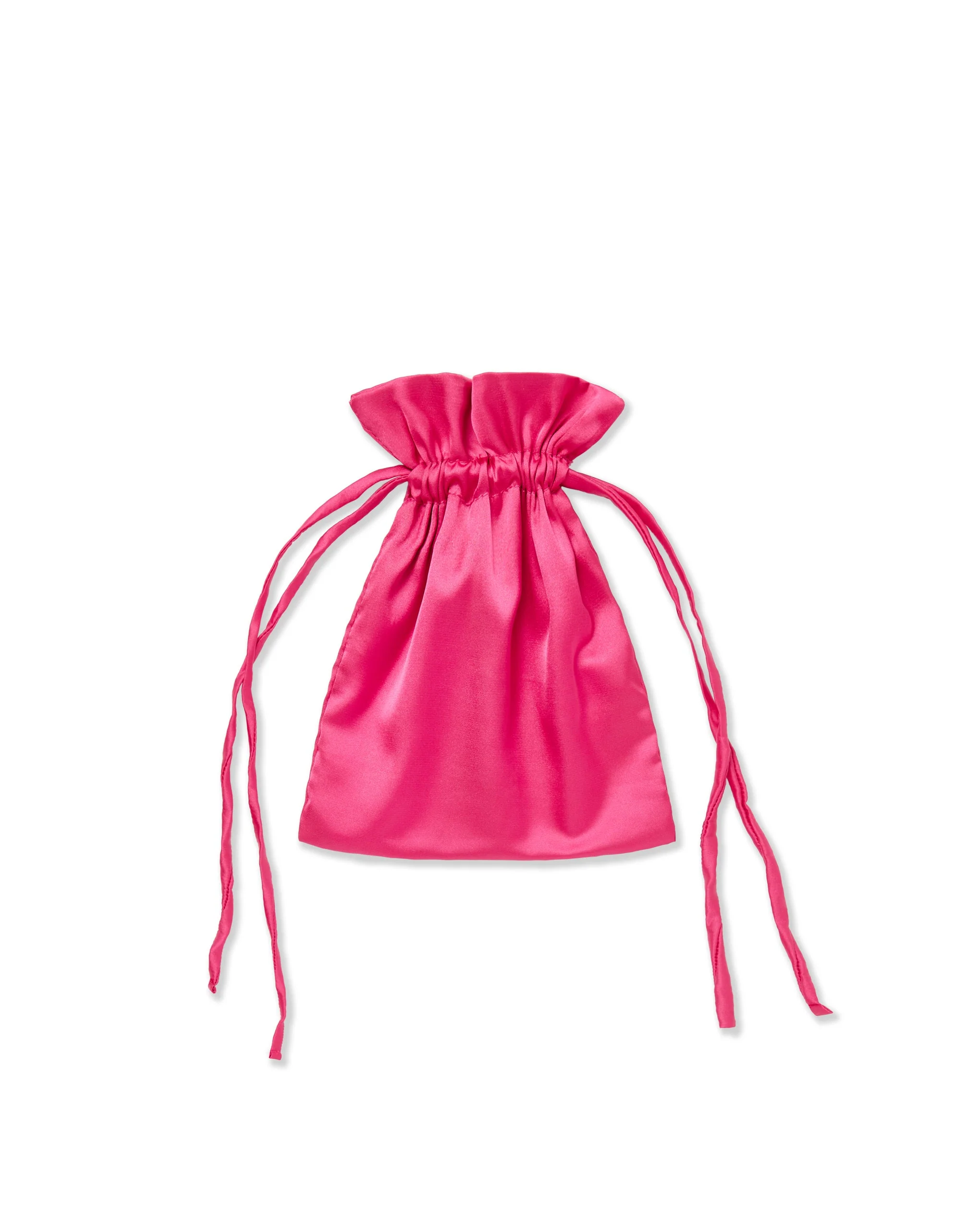 Saskia Luxury Satin Eye Mask Fuchsia Pink - Image 4