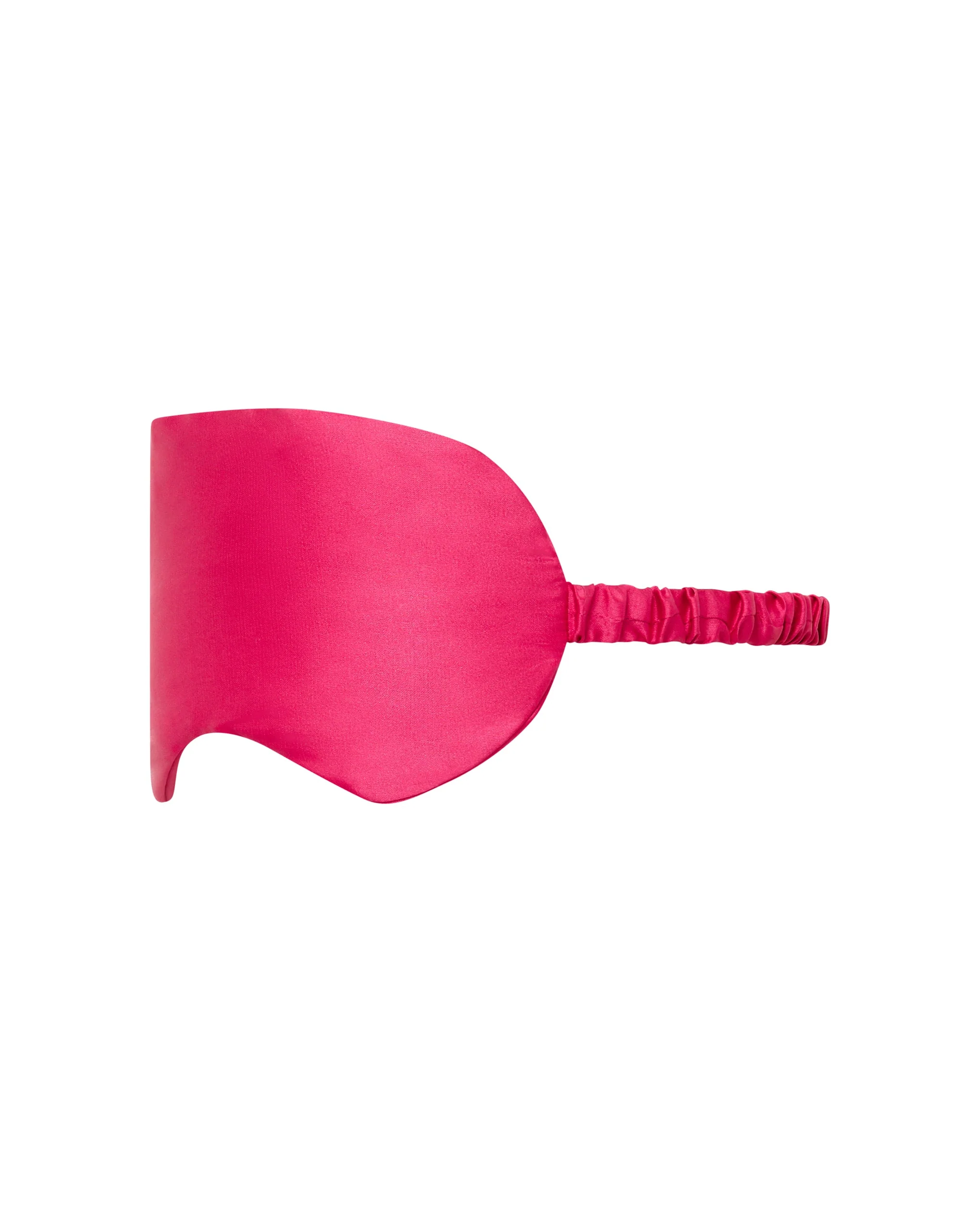 Saskia Luxury Satin Eye Mask Fuchsia Pink - Image 6