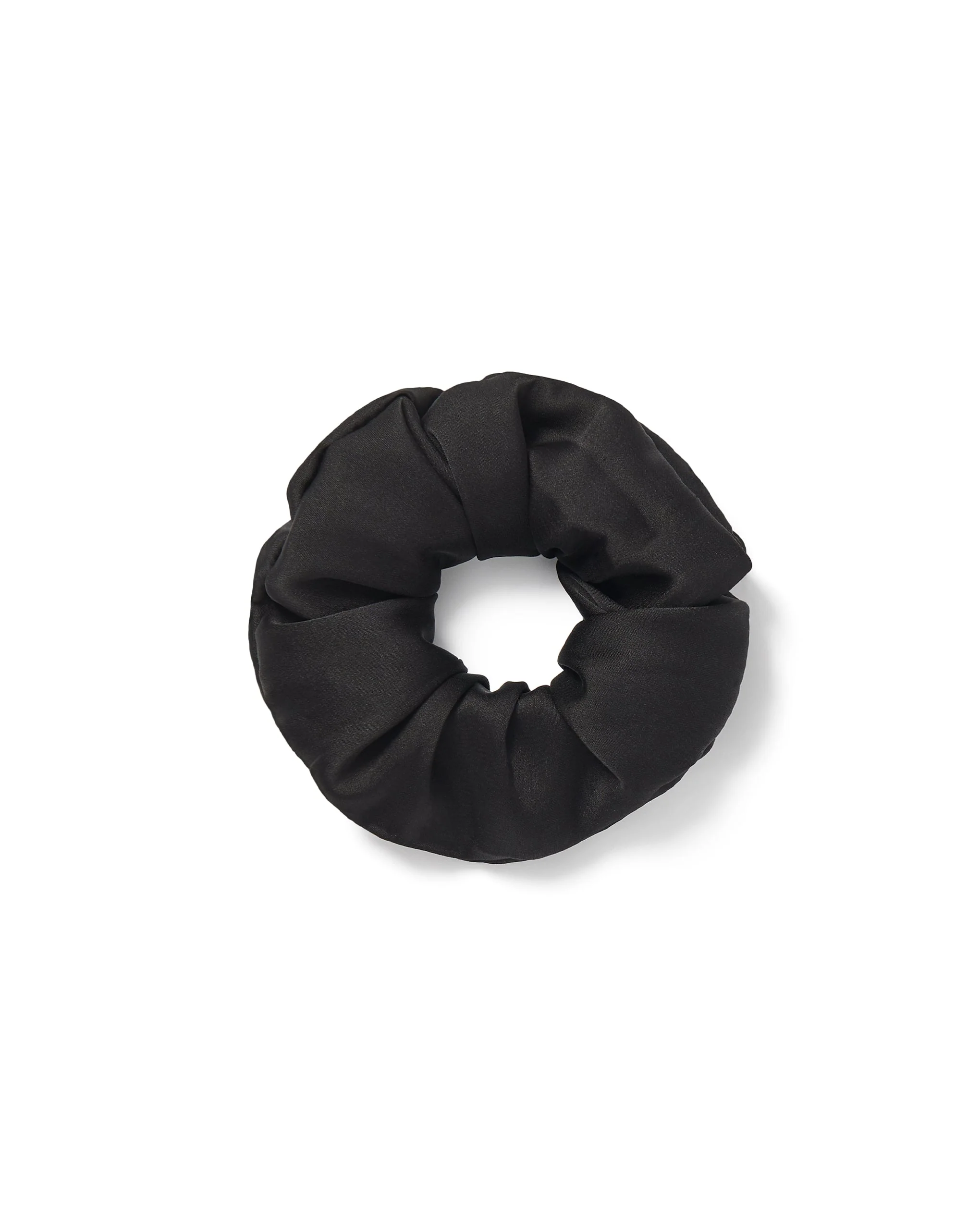 Saskia Luxury Satin Scrunchie Black - Image 6