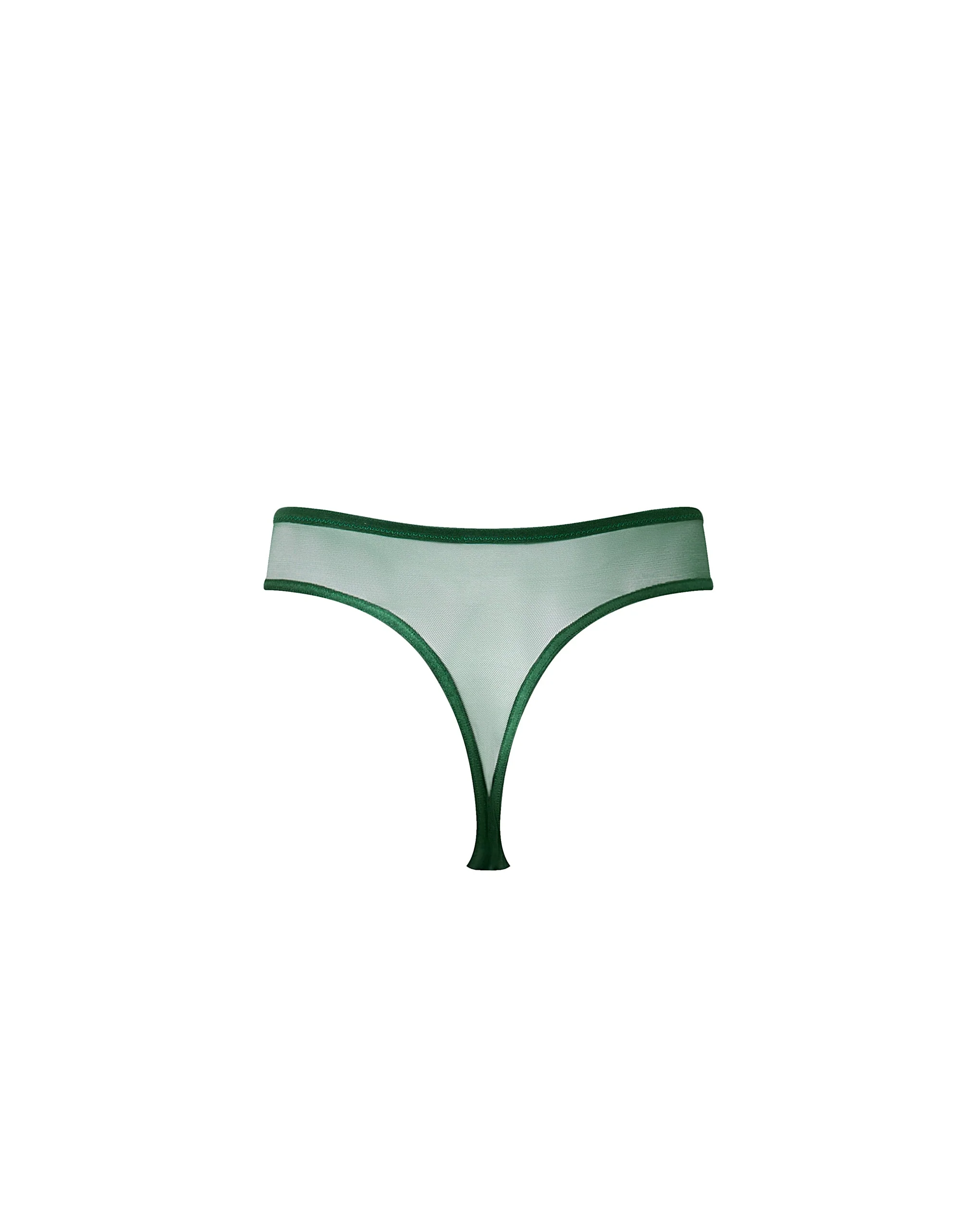 Seraphim Embroidered High-Waisted Thong Black - Image 6