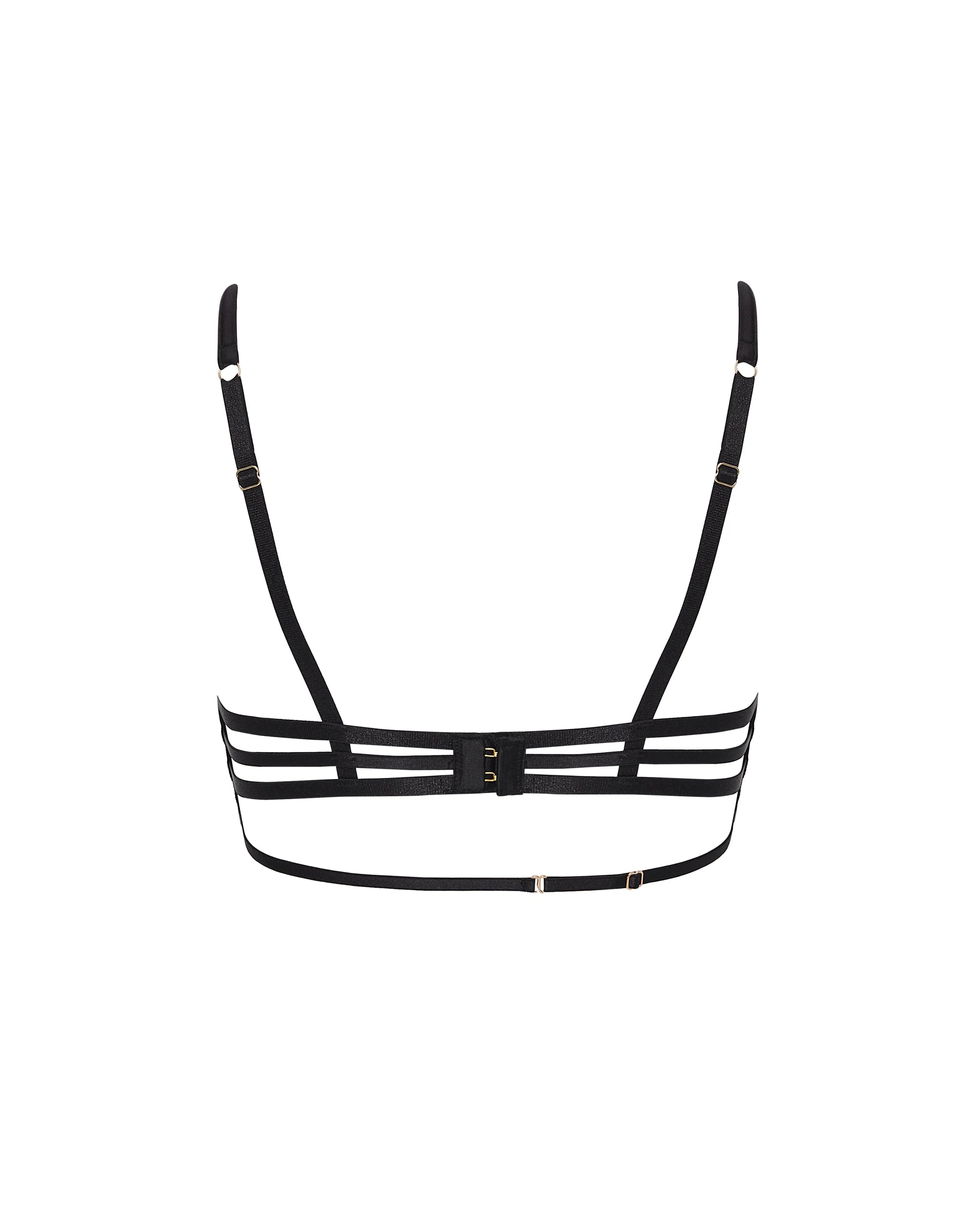 Shirin Open Strappy Bra Black - Image 6