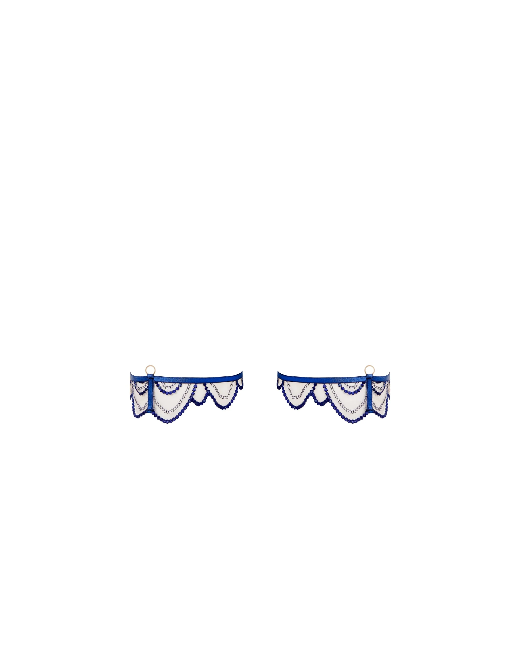 Soraya Detachable Thigh Garter Blue - Image 5