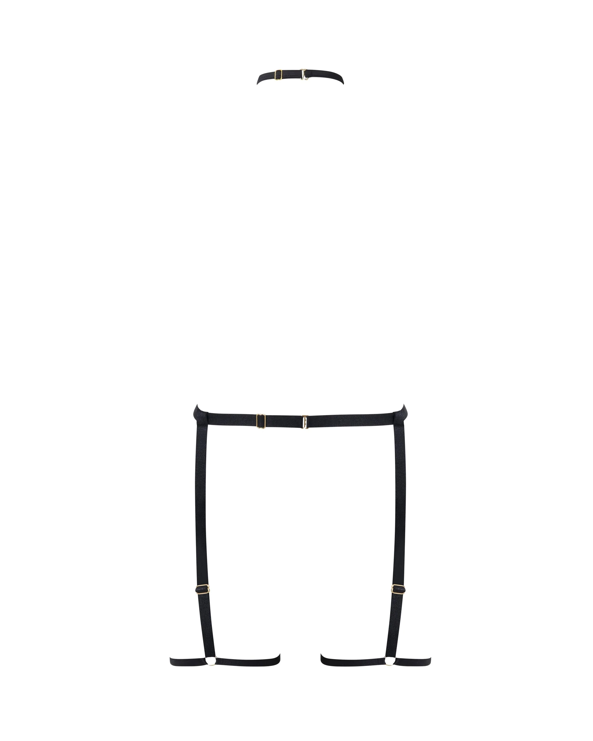 Suri Thigh Harness with Collar Black - Image 6