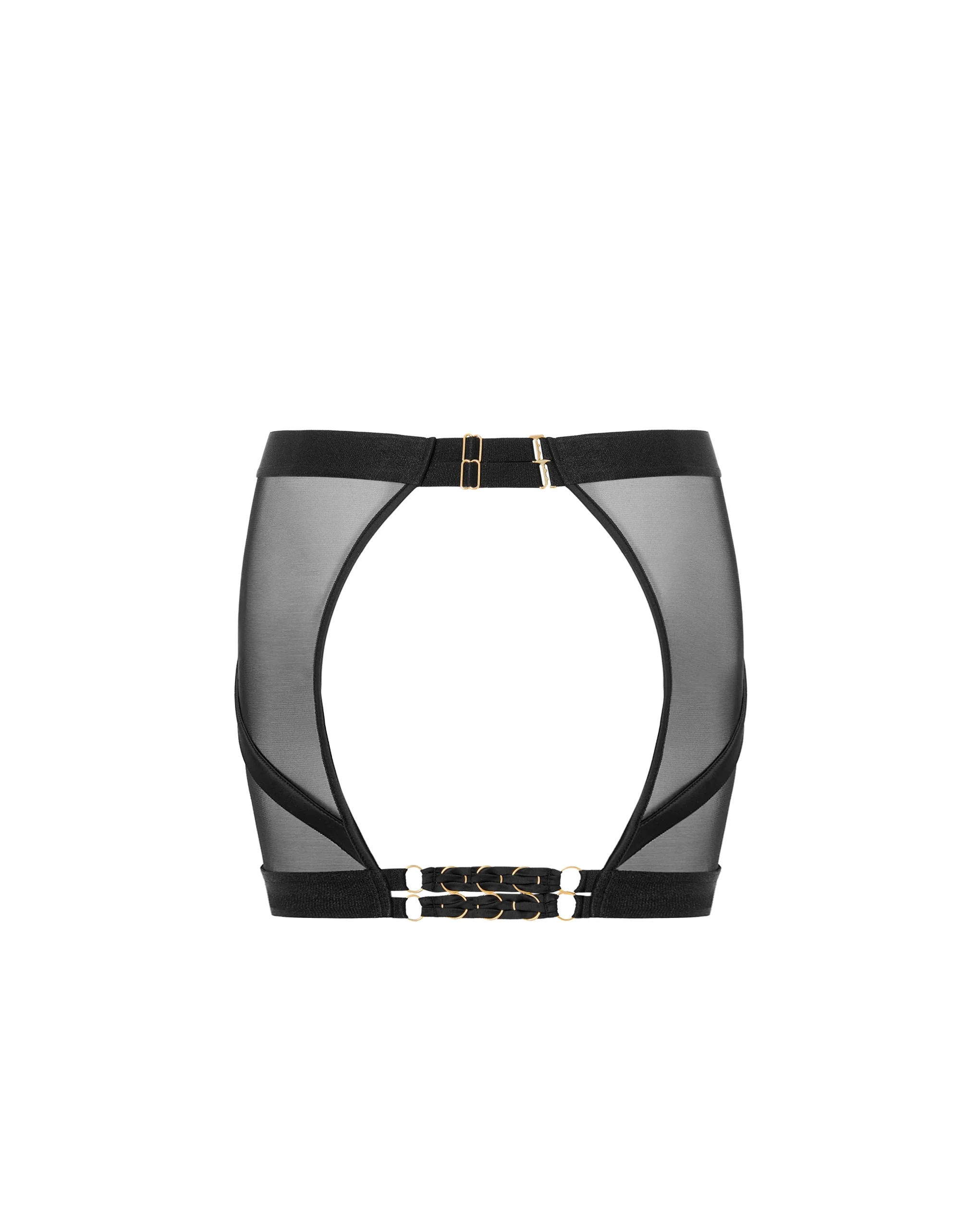 Suri Mesh Open-Back Skirt Black - Image 6