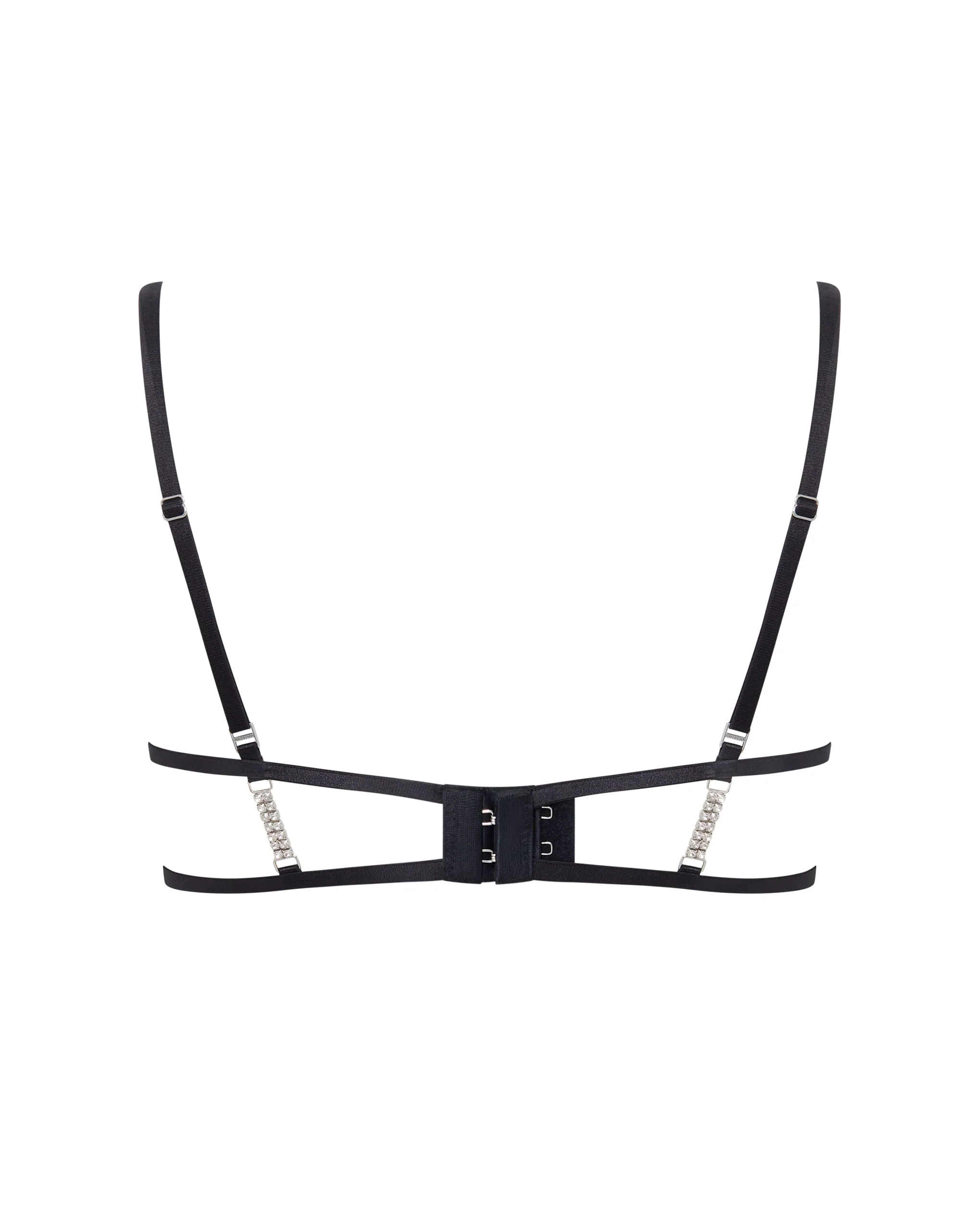 Susu Open Diamante Bra Black - Image 6