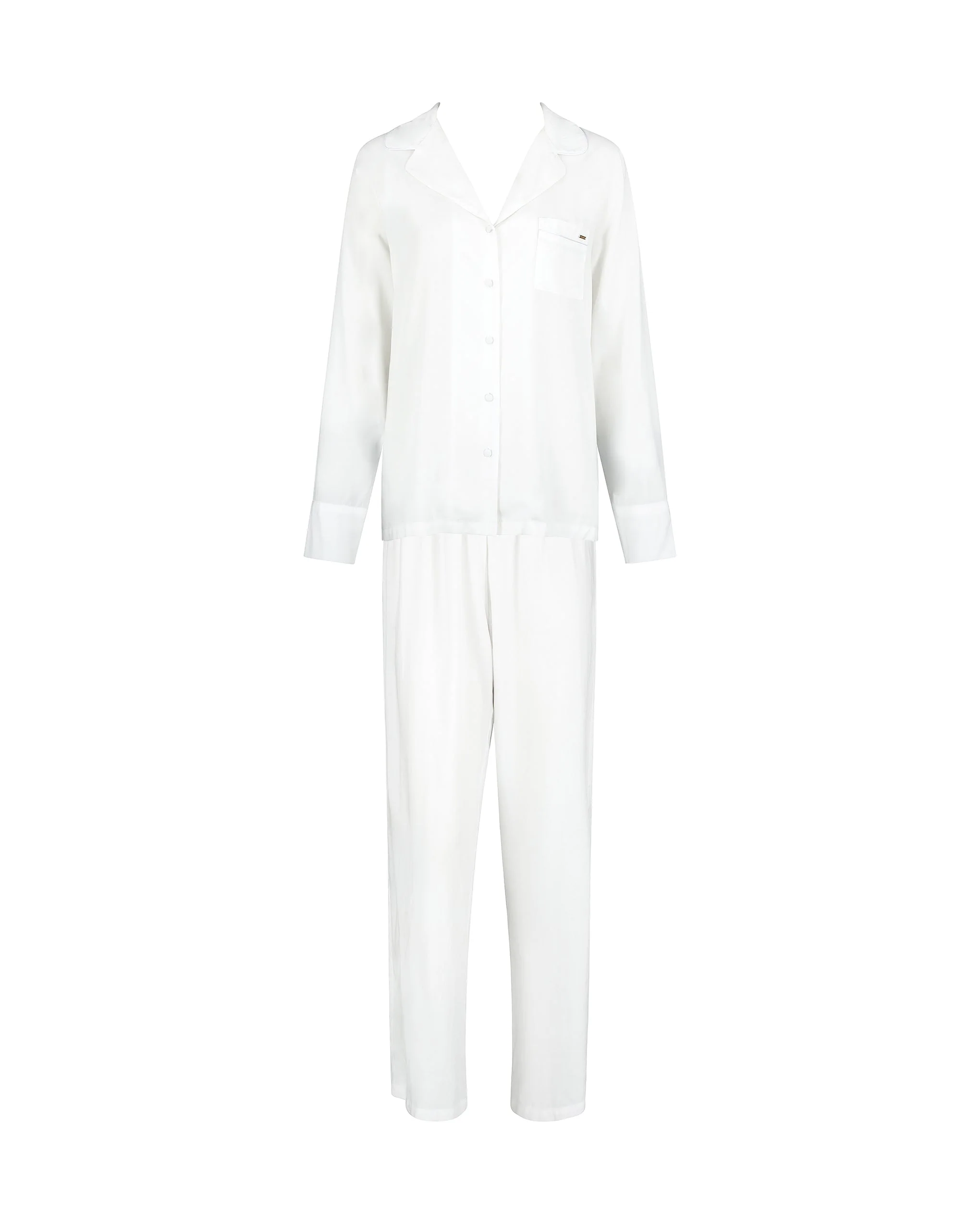 Tarcon Eco Viscose Long Pyjama Set White - Image 5