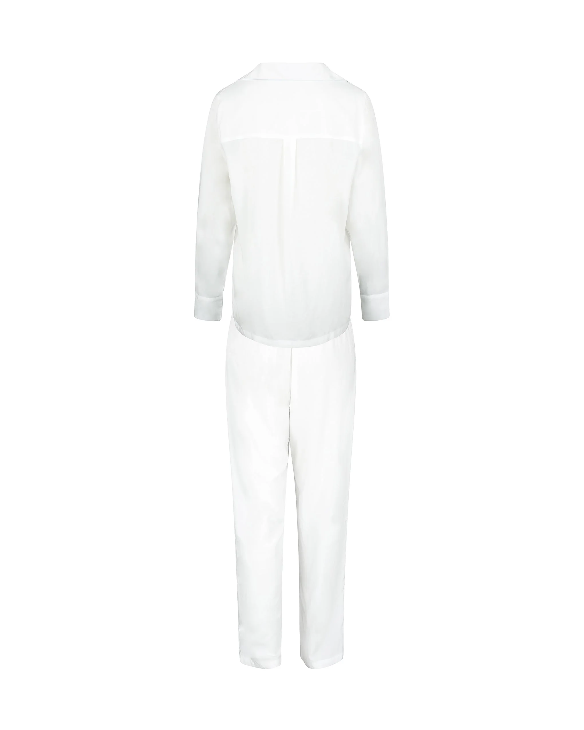 Tarcon Eco Viscose Long Pyjama Set White - Image 6
