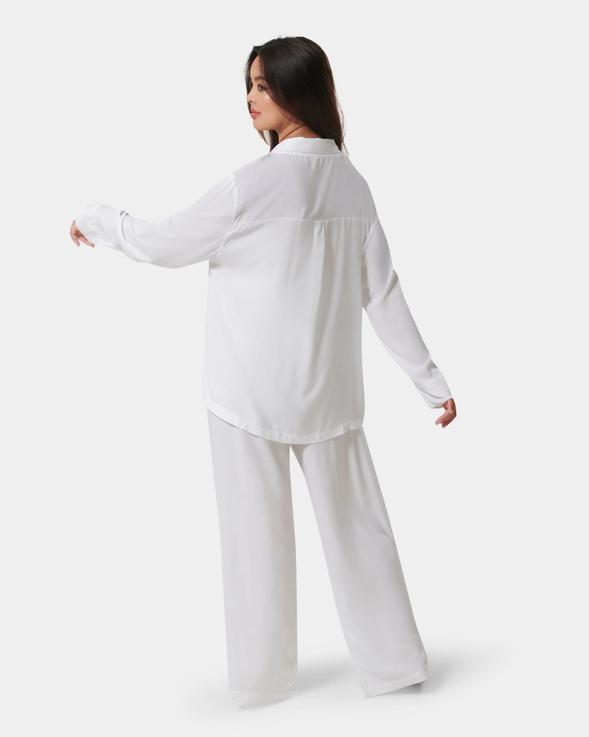 Tarcon Eco Viscose Long Pyjama Set White - Image 9