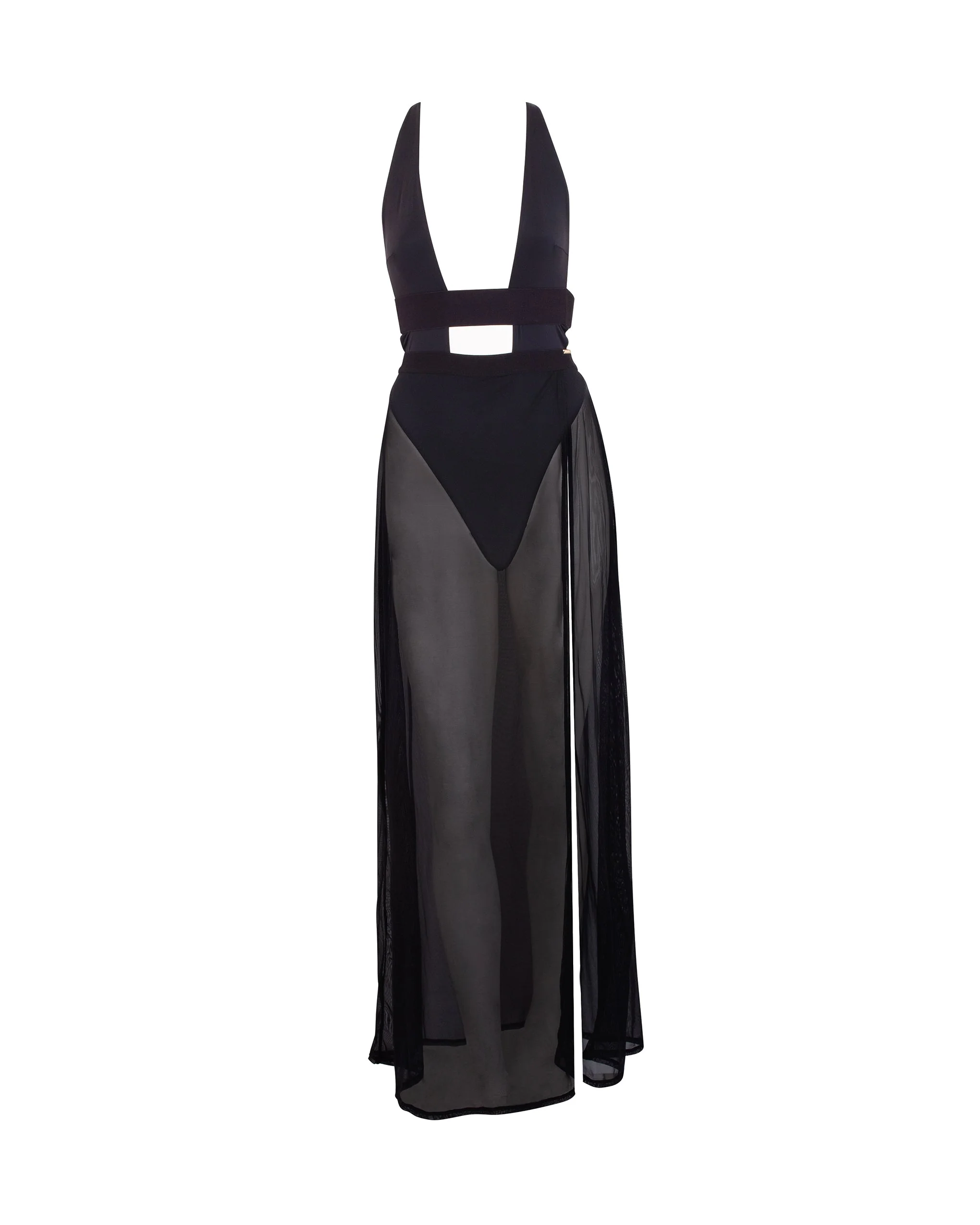 Topaz Long Chemise Black - Image 5