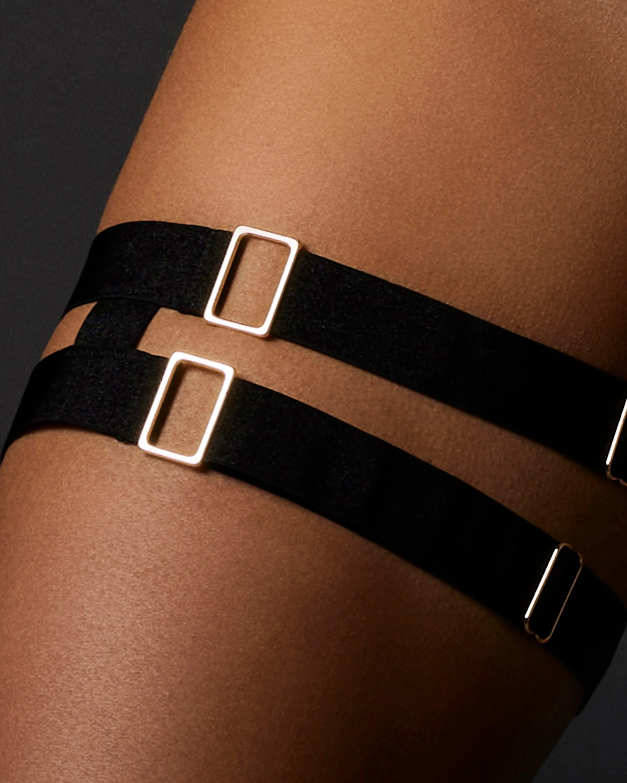 Trinity Thigh Garters Black - Image 4