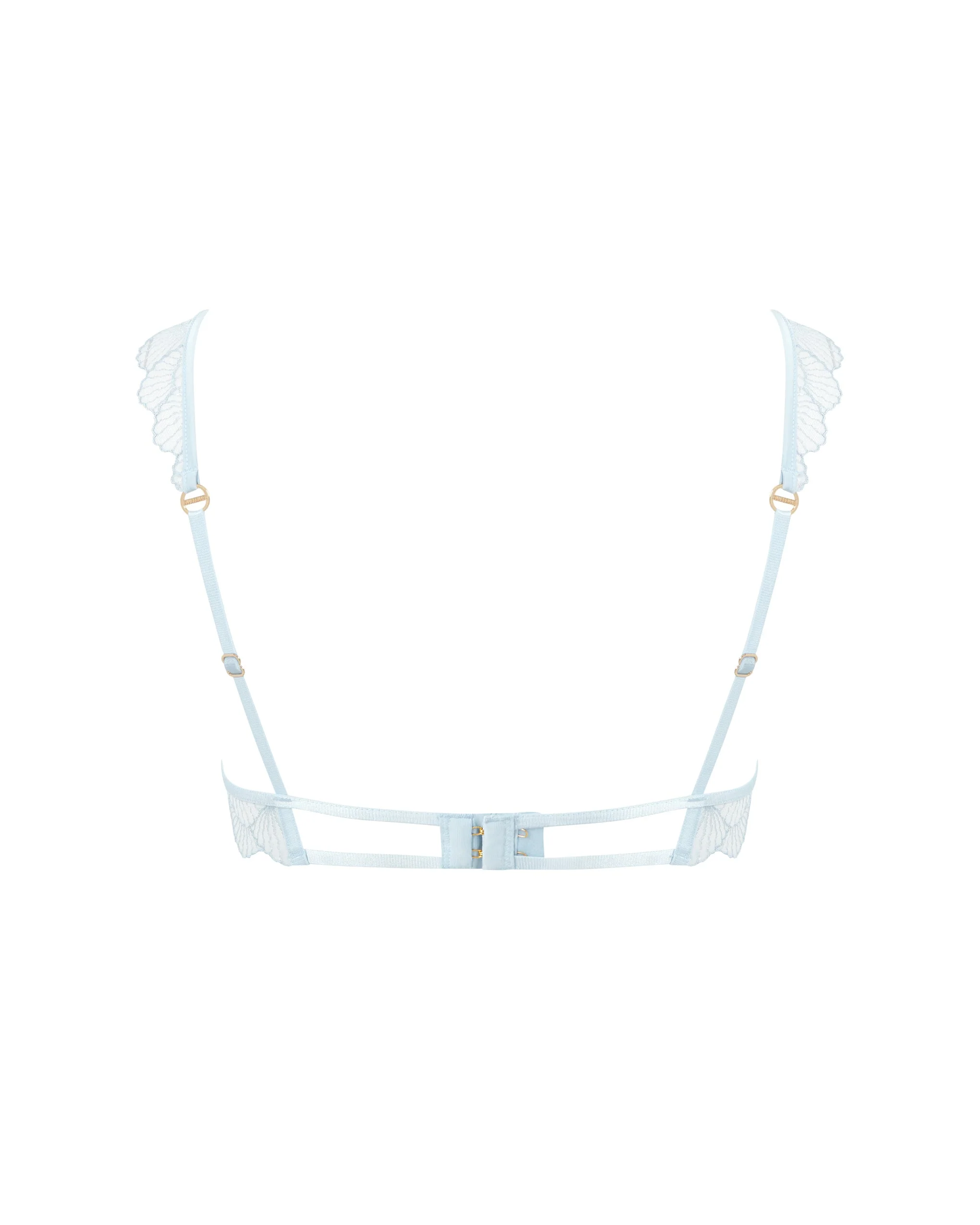 Vermont Embroidered Sheer Bra Ice Water Blue - Image 6