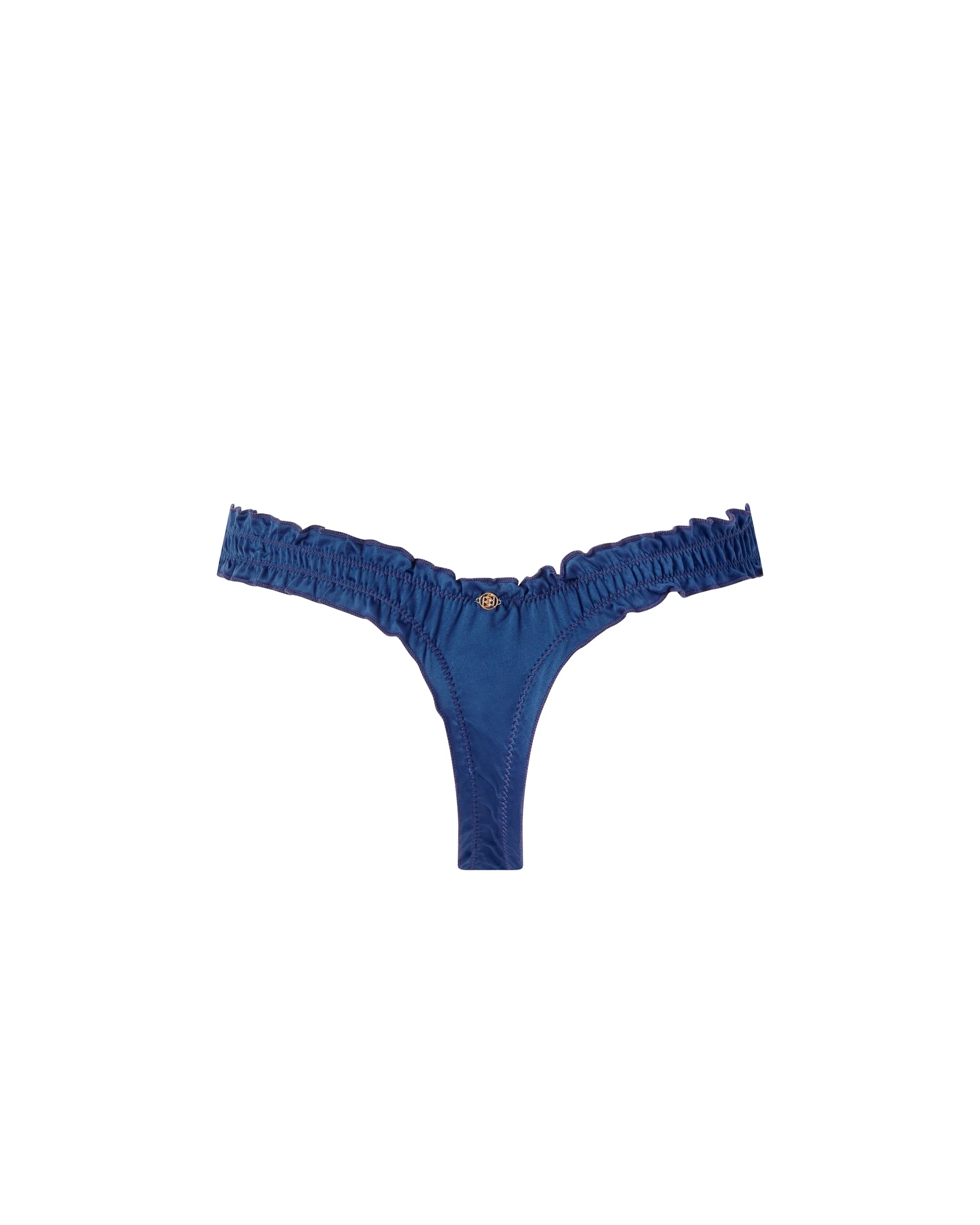 Verona Satin Gifting Thong Navy - Image 6
